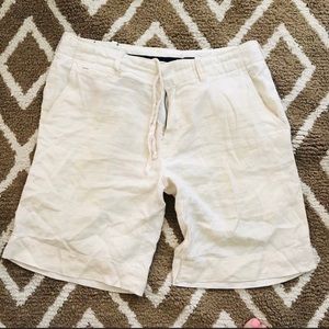 POLO RALPH LAUREN linen silk shorts cream 34